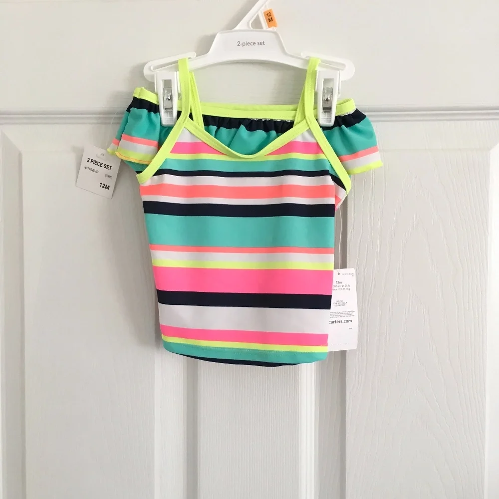 Carter's Striped Tankini Swimsuit Set